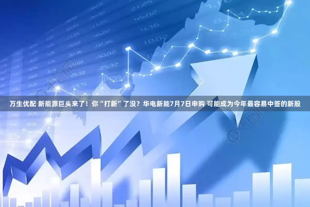 万生优配 新能源巨头来了！你“打新”了没？华电新能7月7日申购 可能成为今年最容易中签的新股